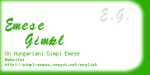 emese gimpl business card